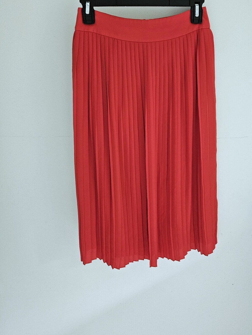 J. Crew Skirt Pleated Red-orange  Maxi